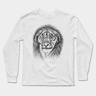 abstract graphic lion art Long Sleeve T-Shirt